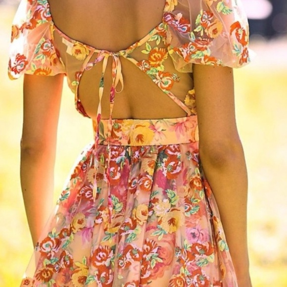 FOR LOVE & LEMONS
Winnie Floral-Embroidered Mini Dress Size M $292 NEW - Picture 5 of 8